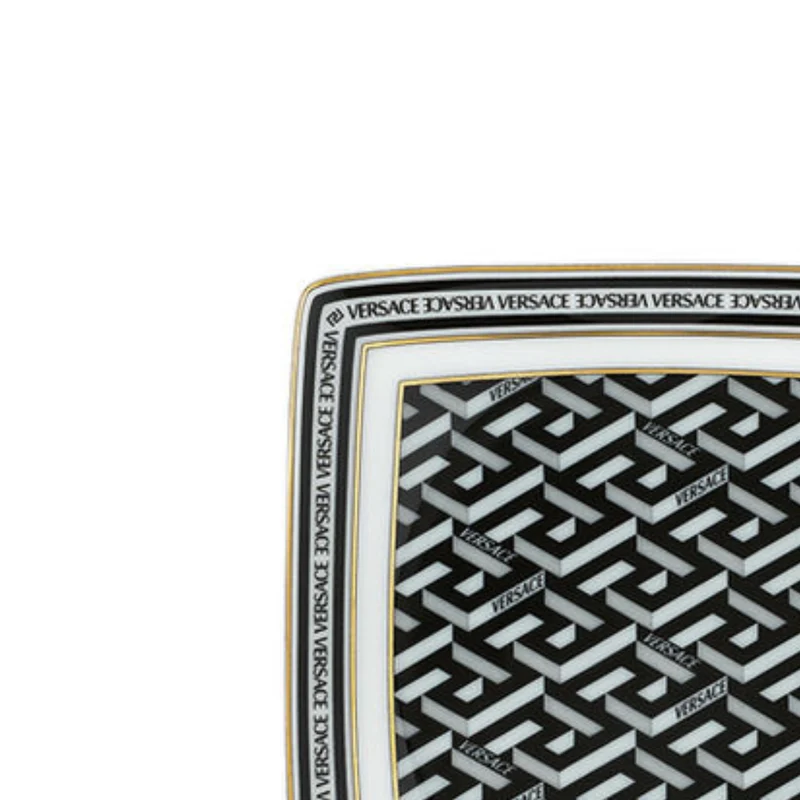 Versace La Greca Signature Coppetta quadra piana 9 cm