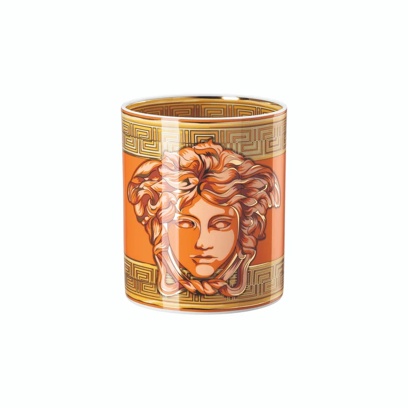 Versace Medusa Amplified Vaso 18 cm Orange Coin