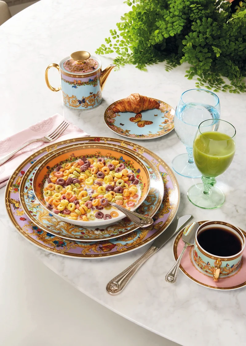 Versace Le Jardin De Versace coppetta quadrata piana 12 cm