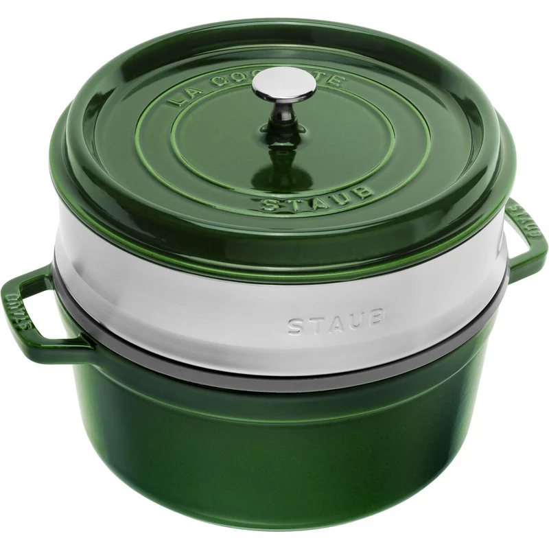 Staub Cocotte con cestello a vapore rotonda, 26 cm