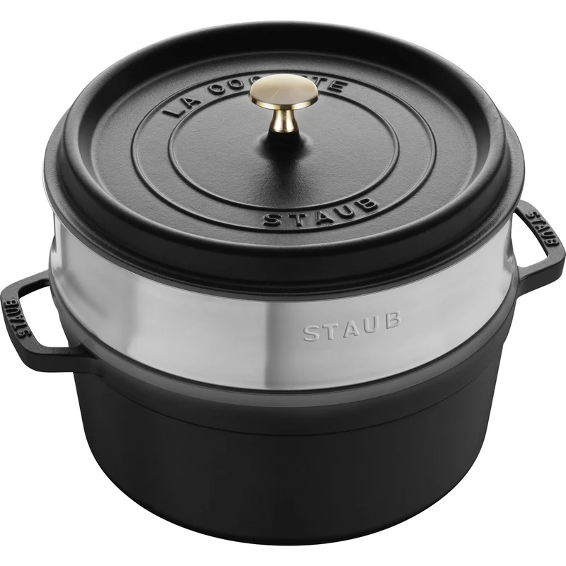 Staub Cocotte con cestello a vapore rotonda, 26 cm