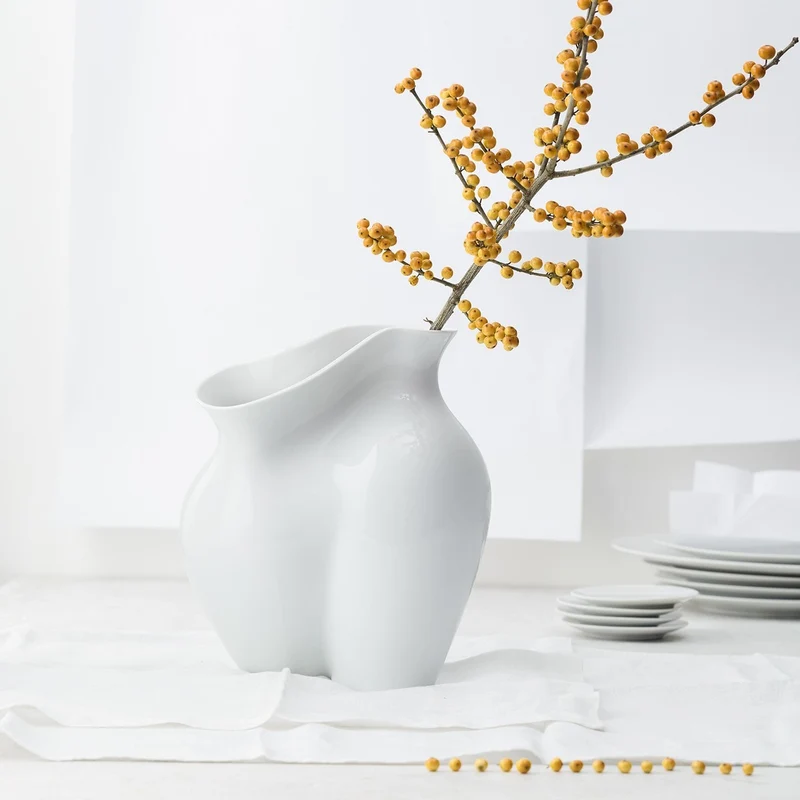 Rosenthal La Chute Vaso in Porcellana, 26 cm