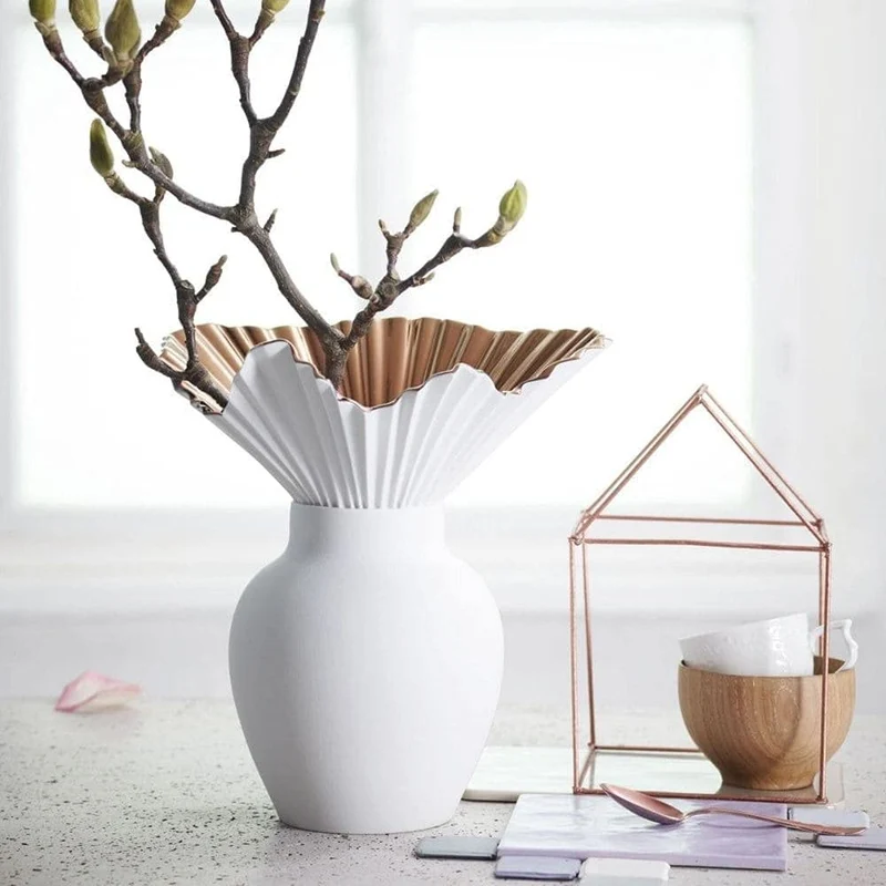 Rosenthal Falda Weiss Vase, 27 cm