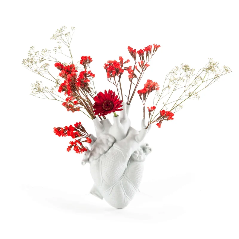 Seletti Love in Bloom Vaso a forma di cuore