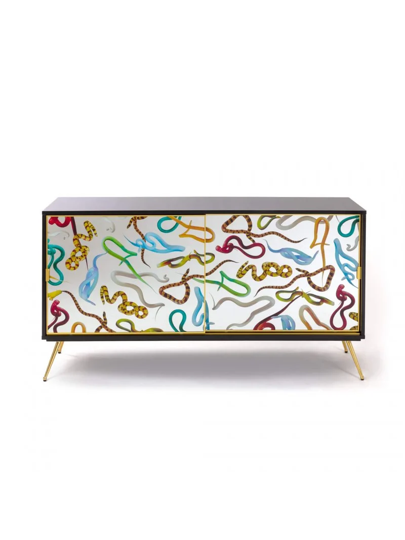 Seletti Toiletpaper Home Mobile Madia a due ante scorrevoli