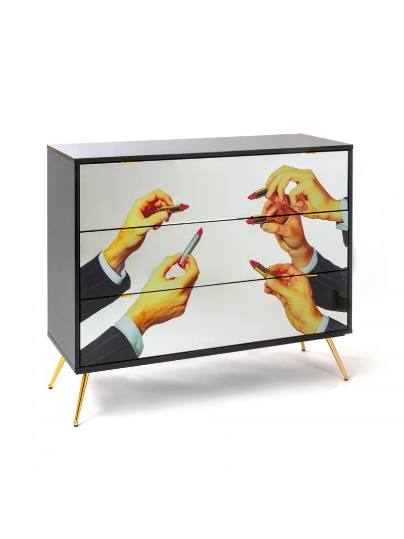 Seletti Toiletpaper Home Cassettiere a tre cassetti