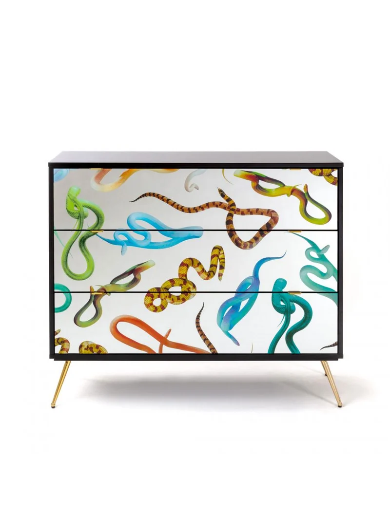 Seletti Toiletpaper Home Cassettiere a tre cassetti