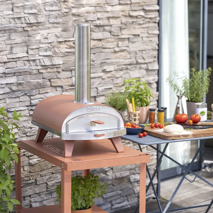 ZiiPa Forno pizza Piana a pallet, Terracotta