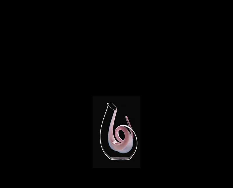 Riedel Decanter Curly Clear, Colore Rosa