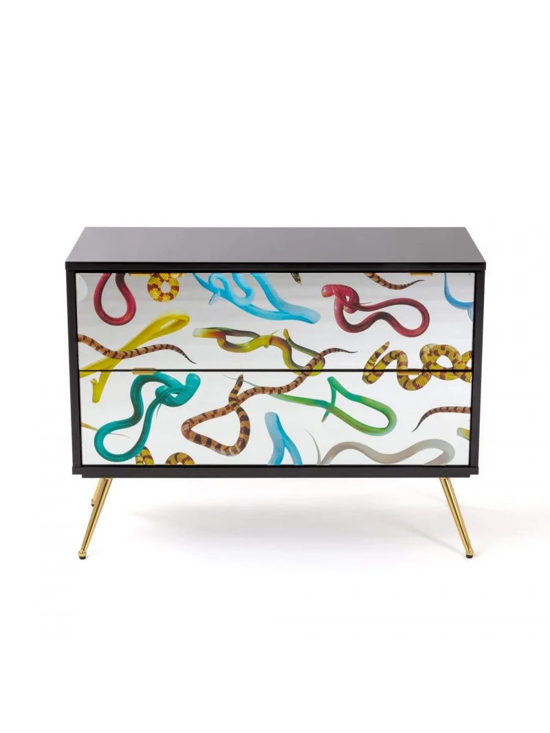 Seletti Toiletpaper Home Cassettiera a due cassetti