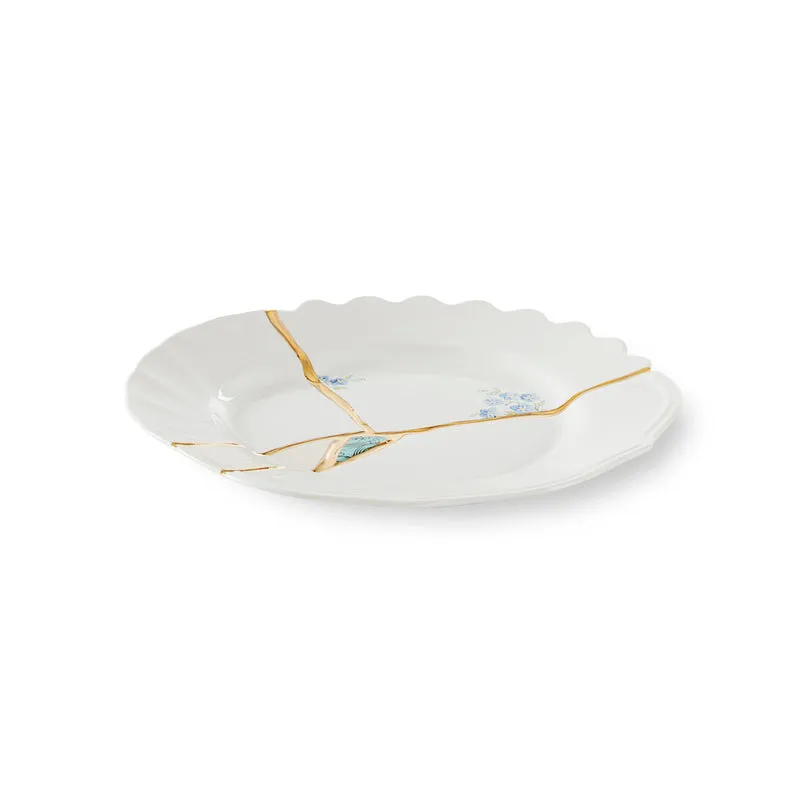 Seletti Kintsugi Piatto Frutta in porcellana, decoro n°3