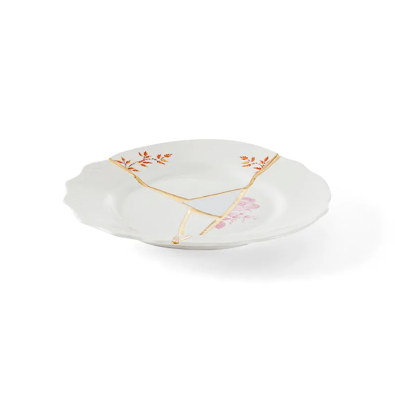 Seletti Kintsugi Piatto Frutta in porcellana, decoro n°1