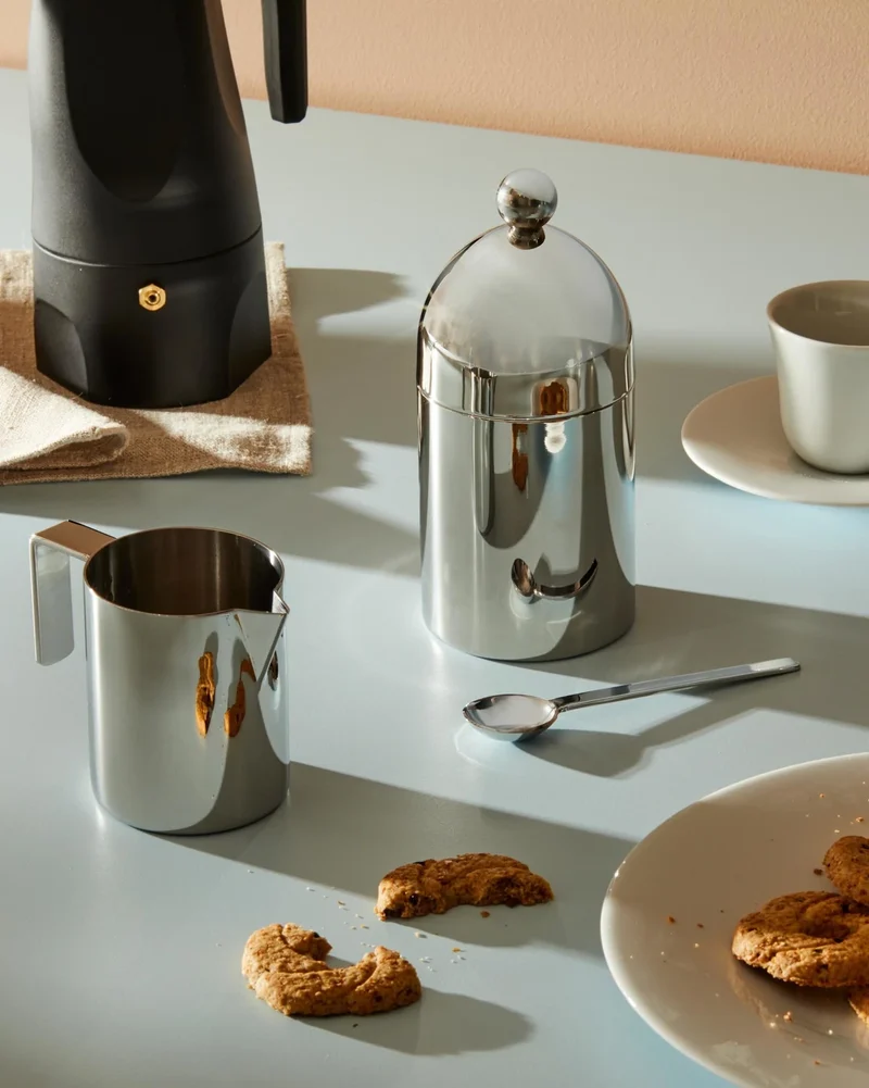 Alessi 90023 Cremiera Argento, Finitura Lucida