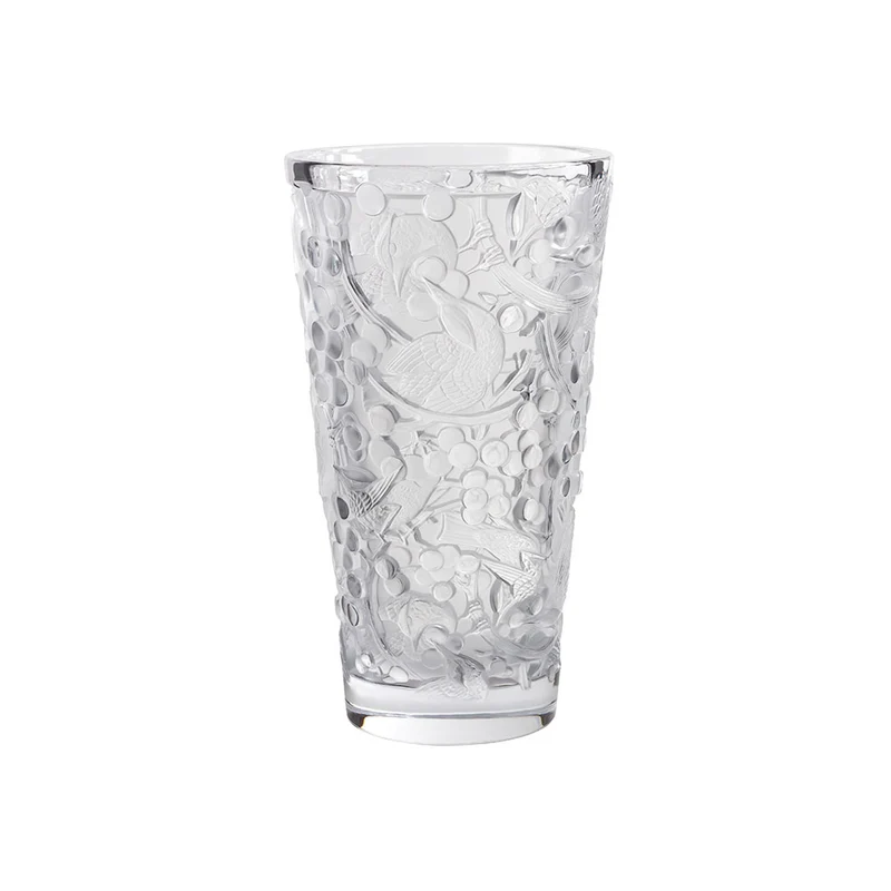 Lalique Merles Et Raisins Vaso Grande