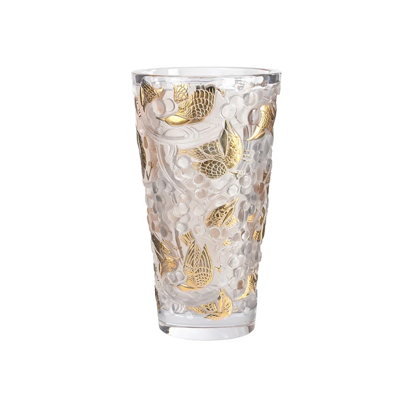 Lalique Merles Et Raisins Vaso Grande