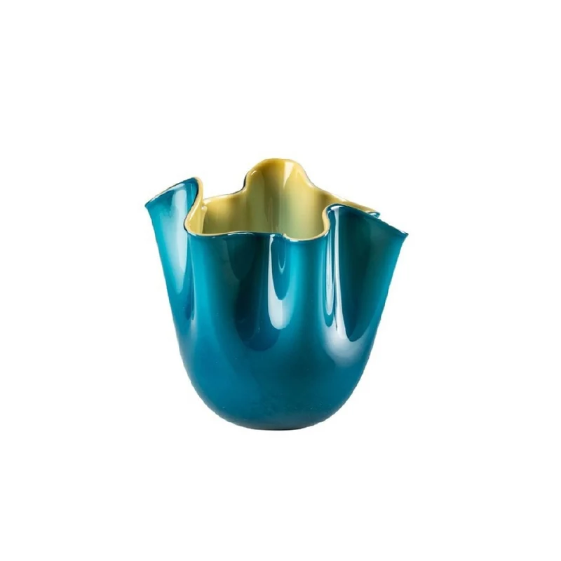 Venini Vaso Fazzoletto Opalino Piccolo