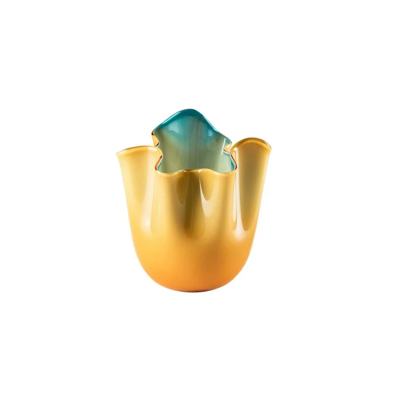 Venini Vaso Fazzoletto Opalino Piccolo