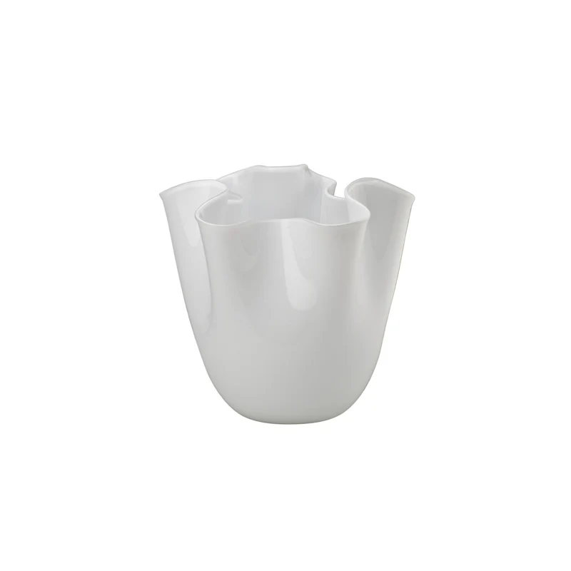 Venini Vaso Fazzoletto Opalino Piccolo