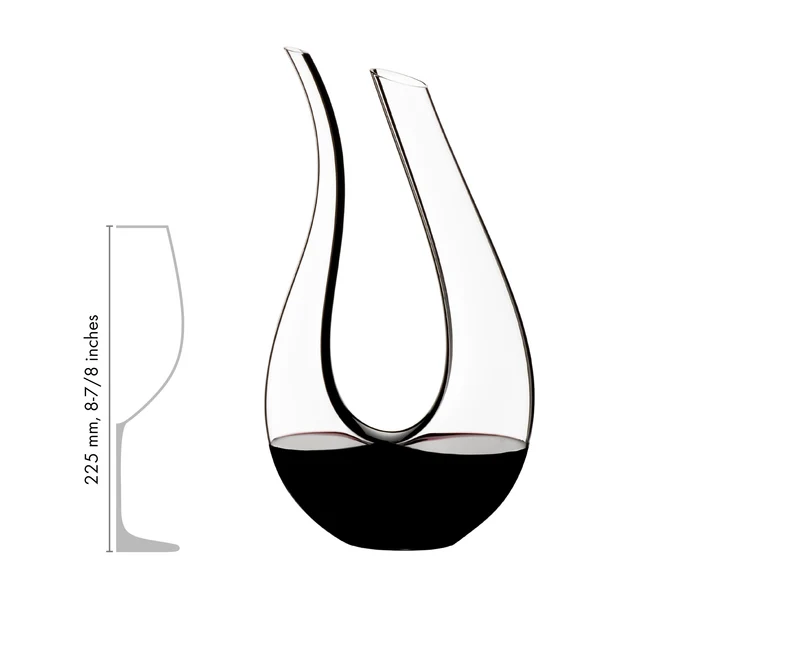 Riedel Black Tie Amadeo Decanter, colore nero