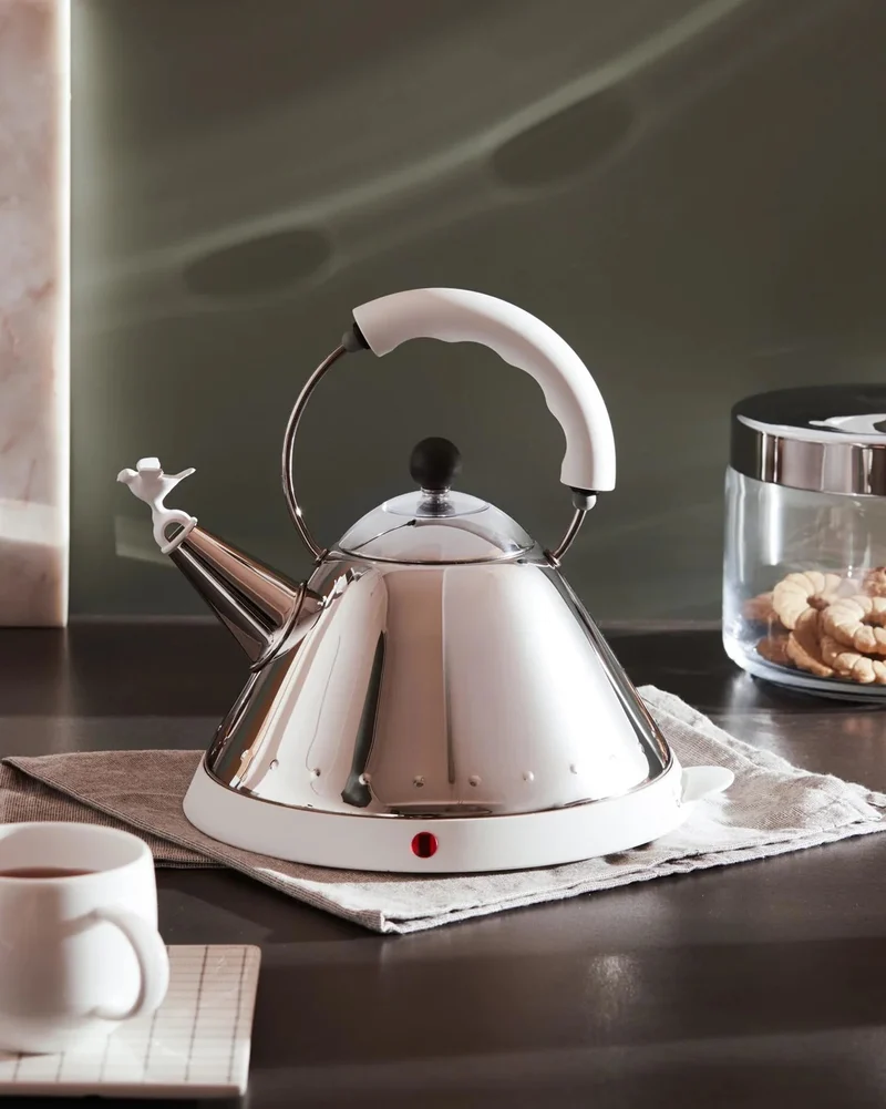 Alessi MG32 Bollitore elettrico cordless con fischietto uccellino