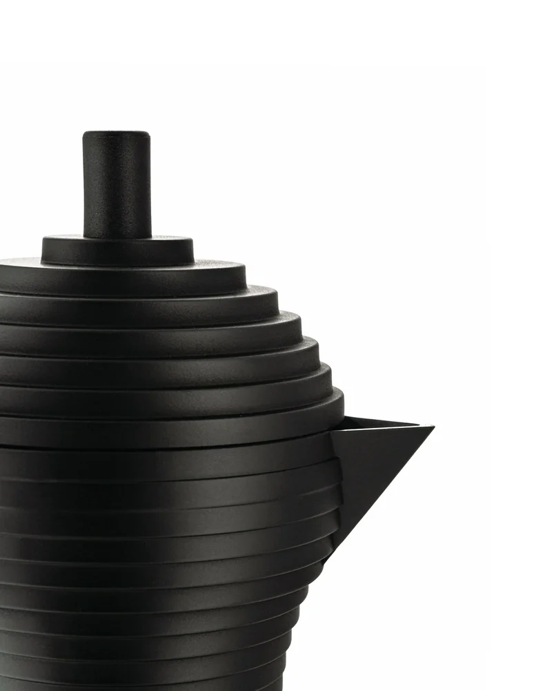Alessi Pulcina Caffetteria in Fusione in alluminio e PA, 6 Tazze