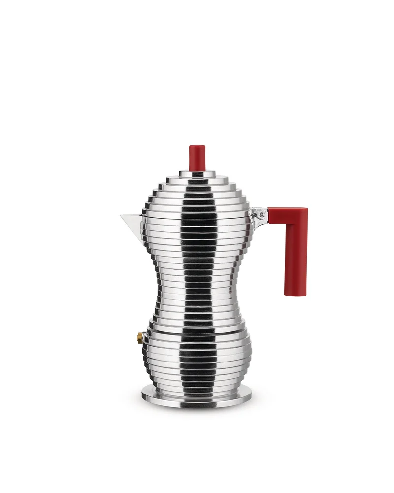 Alessi Pulcina Caffetteria in Fusione in alluminio e PA, 6 Tazze