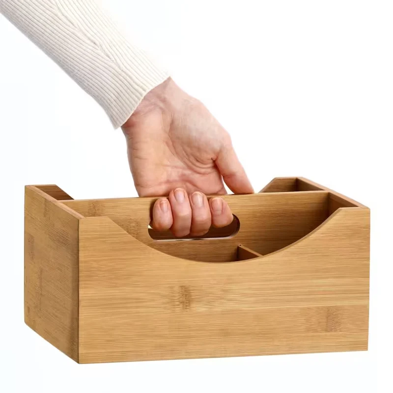 Ordnungsbox m. Griff, Bambus/MDF 25 x 18 x 12 cm