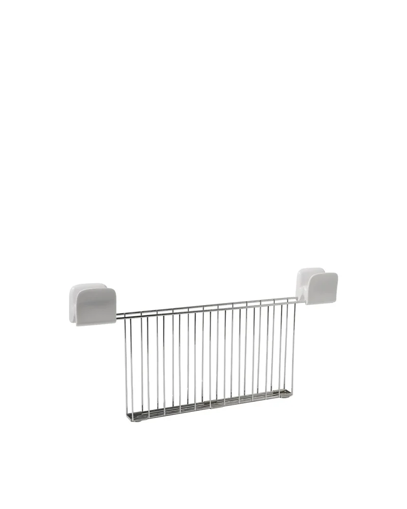 Alessi Pinza per tostapane in acciaio inossidabile 18/10 lucido e PC, bianco
