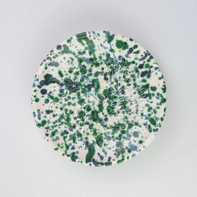 Keramikreibe "GRAFFITI" 12cm für Knoblauch, Ingwer & Gewürze verschiedene Farben