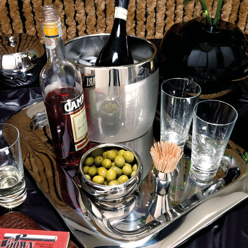 Sambonet Sphera Secchio Vino Lt 5,5 Acciaio Inox Argentato