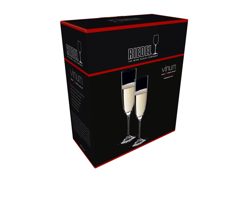 Riedel Linea Vinum Flute Champagne, Set di 2 bicchieri