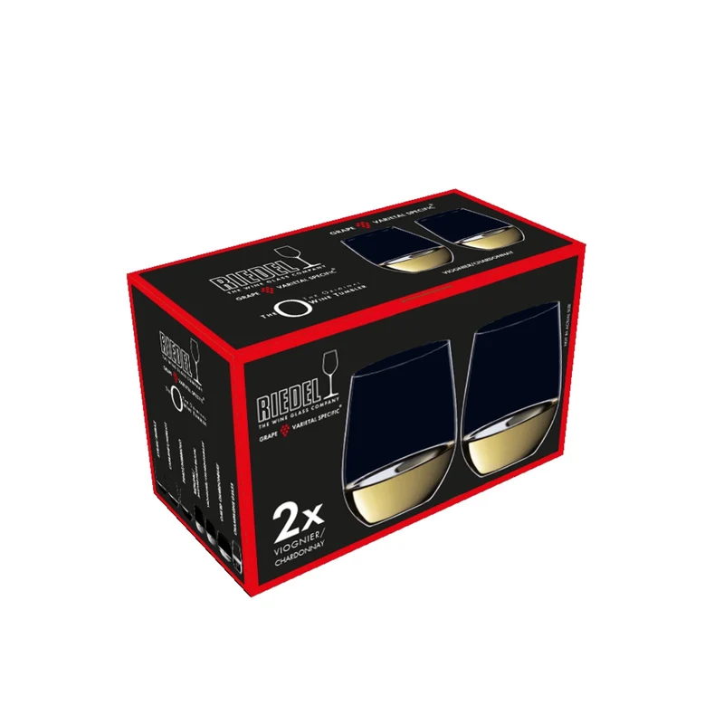 Riedel Linea 'O' Wine Tumbler Viogneir-Chardonnay, Set 2 bicchieri