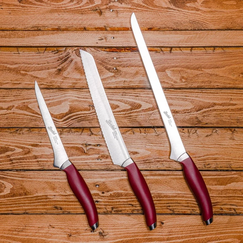 Berkel Teknica Set 3 Coltelli Chef Rosso