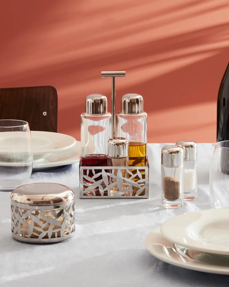 Alessi Cactus! Servizio per olio, aceto, sale e pepe