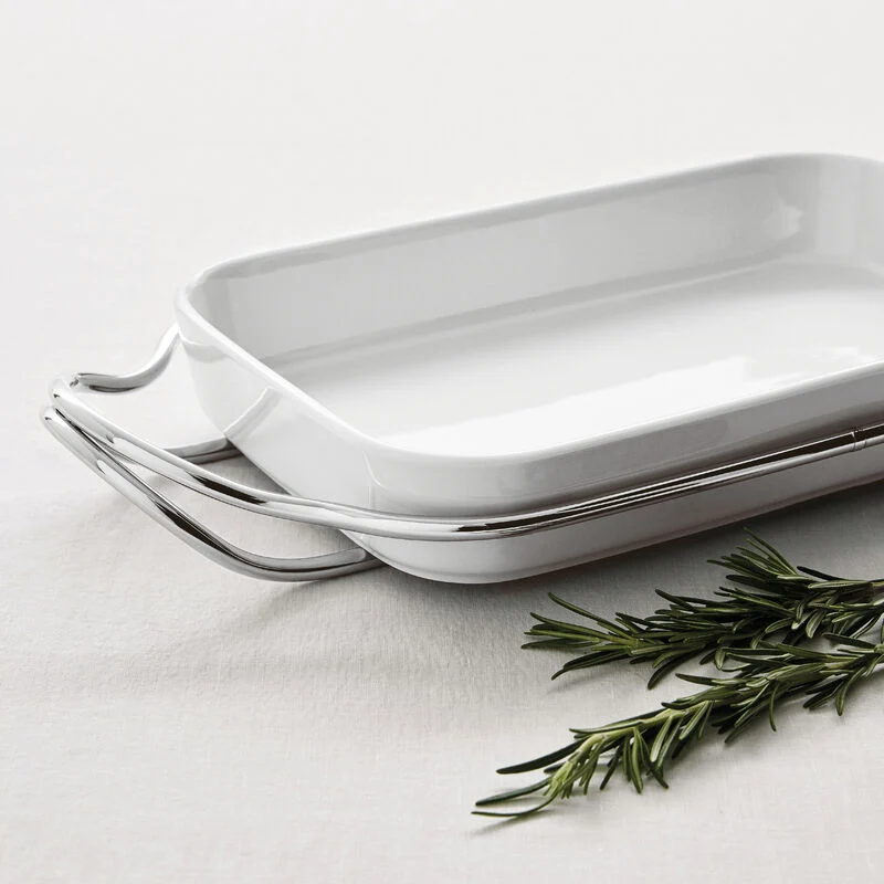 Sambonet New Living Pirofila rettangolare cm 41 con supporto acciaio inox HI Tech