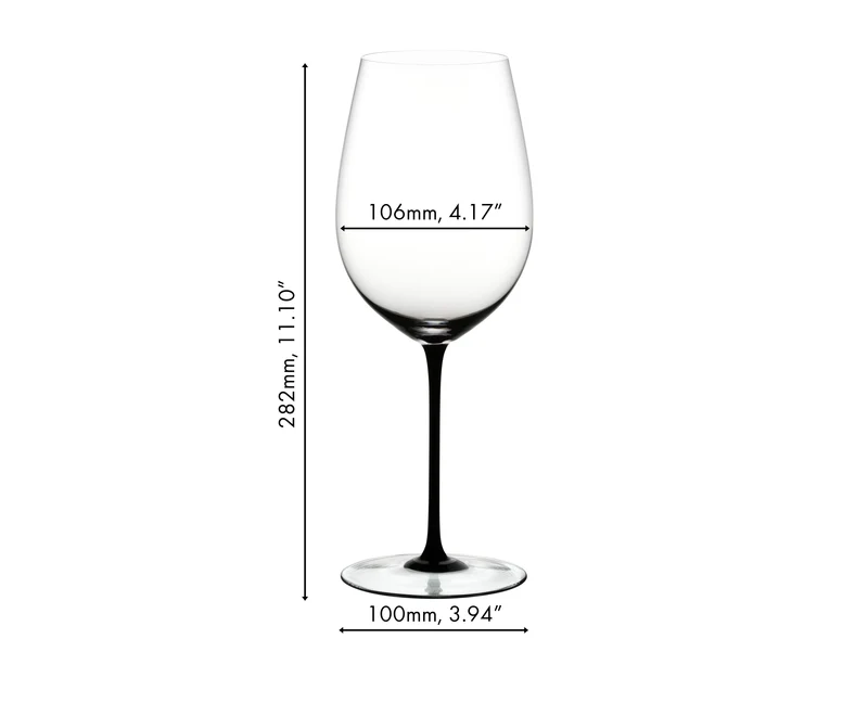 Riedel Sommeliers Black Tie Calice Bordeaux/ Grand Cru , Set 4 pezzi