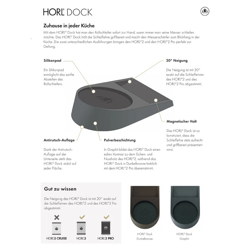 HORL Dock - dunkelbronze Zubehör